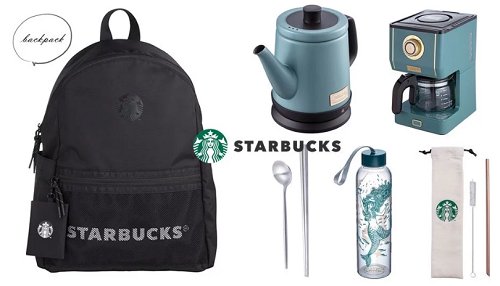 星巴克推出环保吸管、后背包、复古咖啡机等实用周边，加码新系列女神杯款，古典外型超生火！