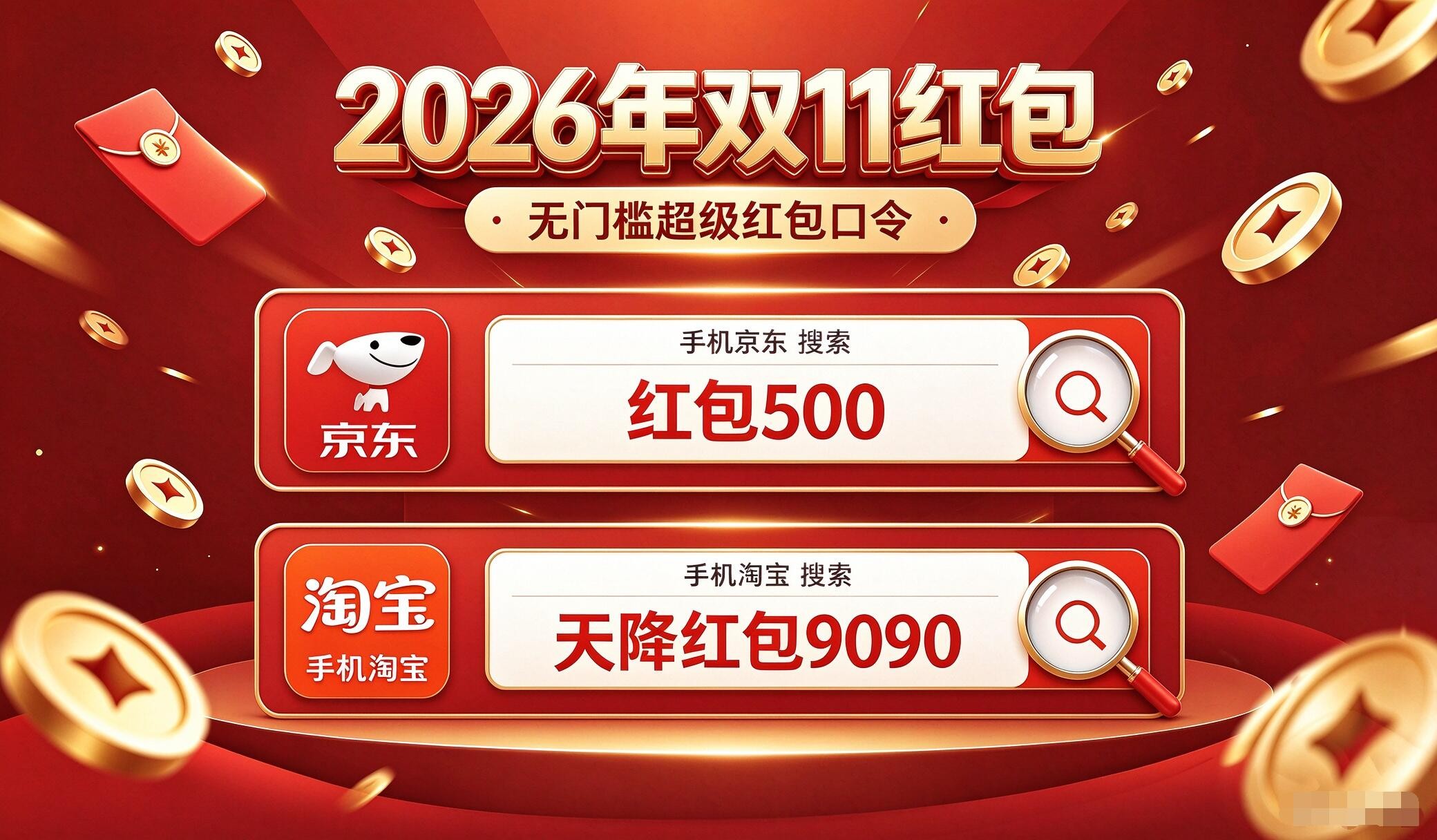 确定了！2026淘宝双十一活动从10月15日10点正式开始：第四批国补叠加双11大促红包折上折！附双11活动时间表，红包口令满减优惠规则一览！